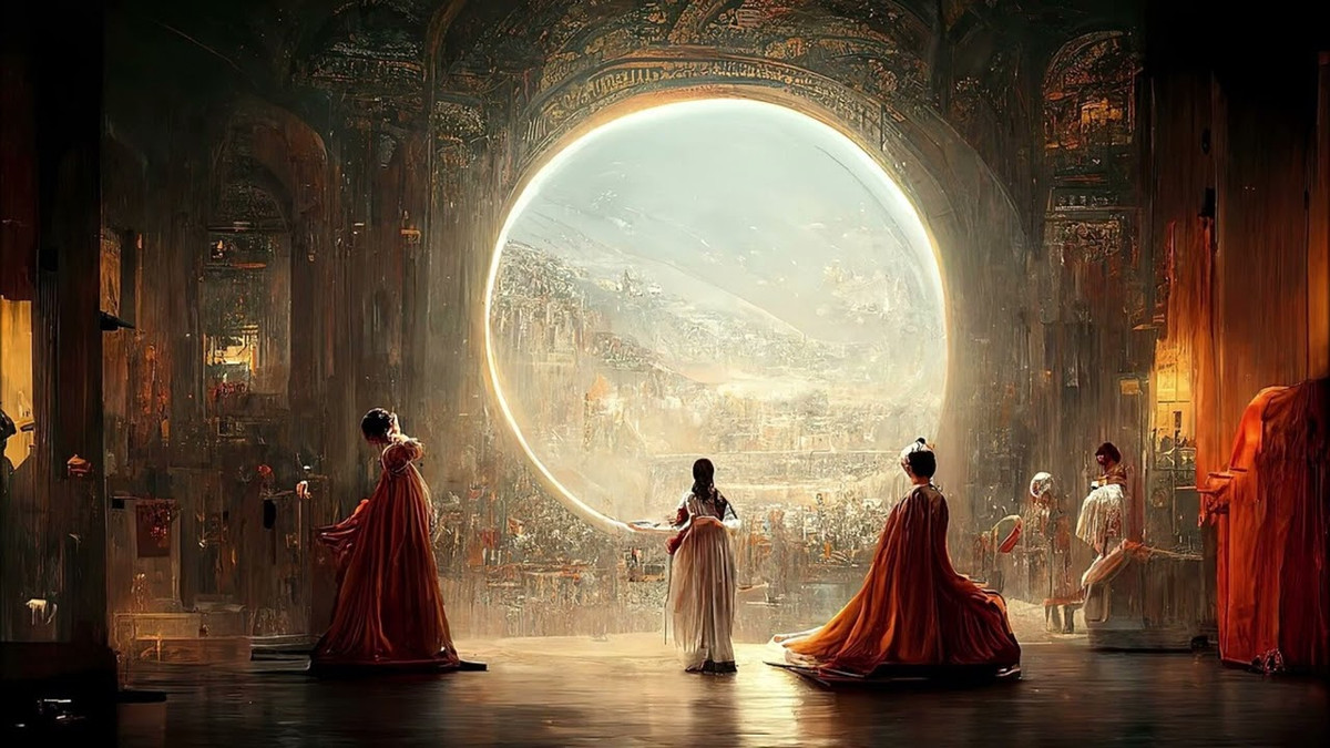 Théâtre d'Opéra Spatial - AI generated art - Artificial Intelligence