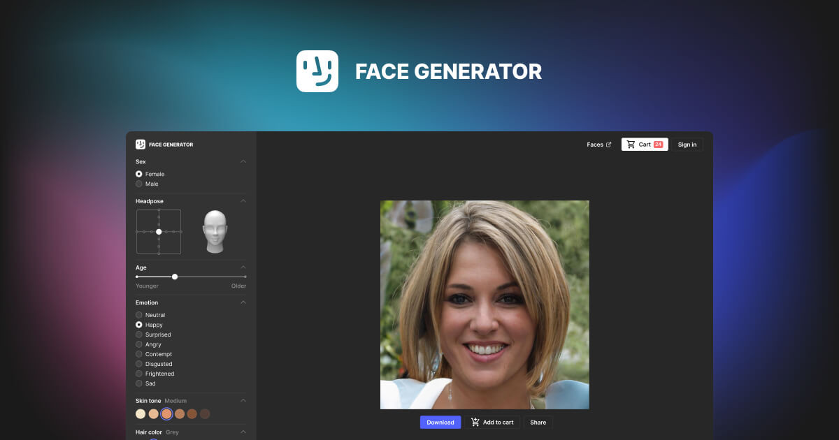 Face Generator preview