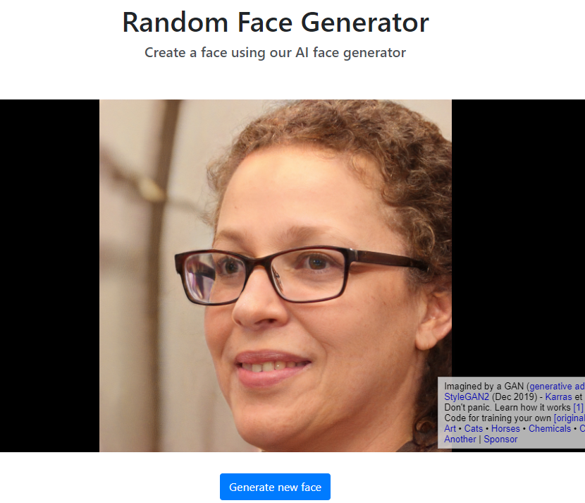 Random Face Generator preview