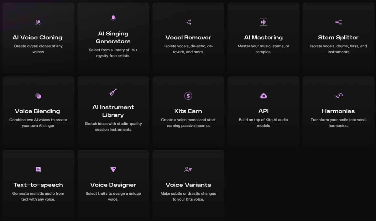 kits.ai preview